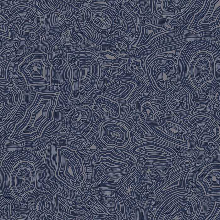 Cole & Son Malachite Midnight/Silver Wallpaper 114/17034.CS.0