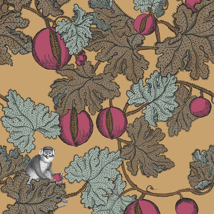 Cole & Son Frutto Proibito Magen/Gld Wallpaper 114/25049.CS.0