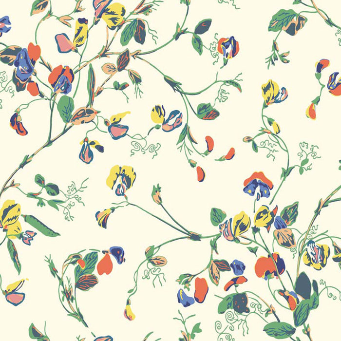 Cole & Son Sweet Pea Autumnal Mul/Crm Wallpaper 115/11032.CS.0