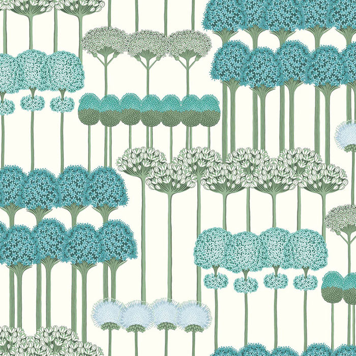 Cole & Son Allium Teal/Jade/White Wallpaper 115/12035.CS.0