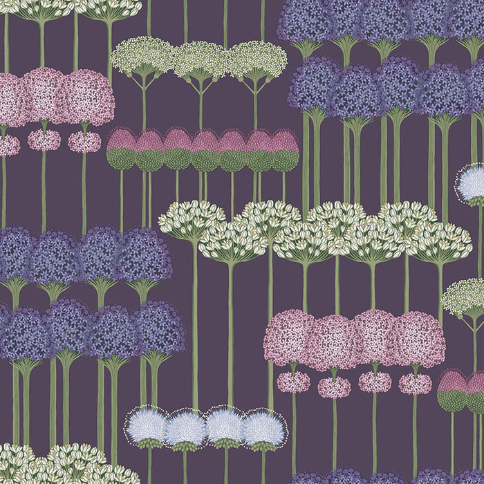 Cole & Son Allium Mulb/Heather/Violet Wallpaper 115/12036.CS.0