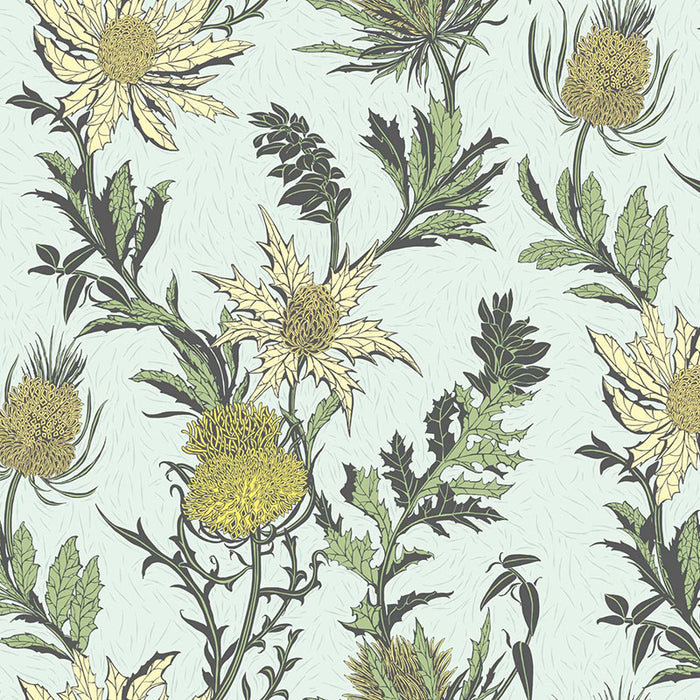 Cole & Son Thistle Lemon/Olive/D Egg Wallpaper 115/14042.CS.0