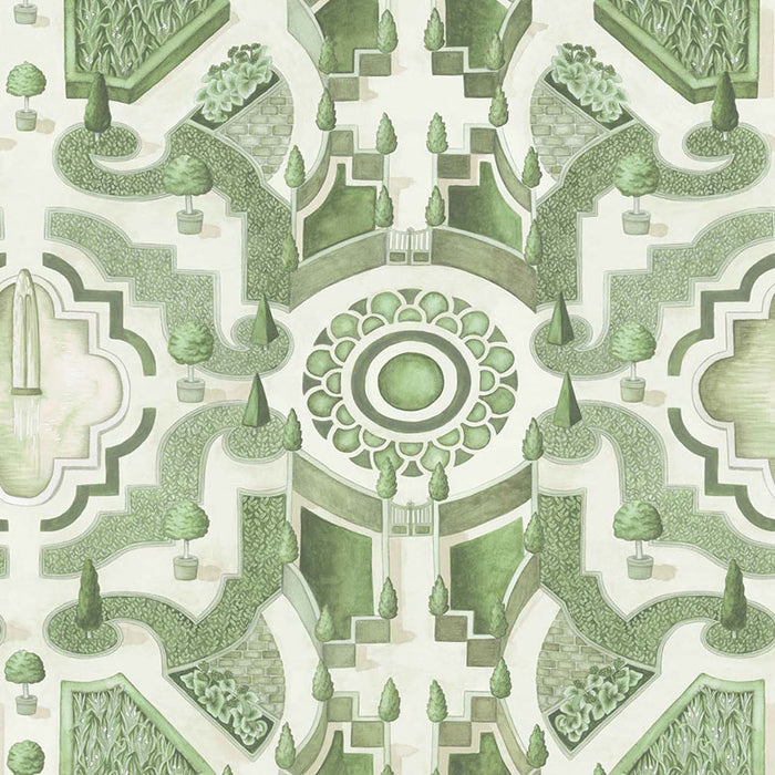 Cole & Son Topiary Leaf Green Wallpaper 115/2005.CS.0