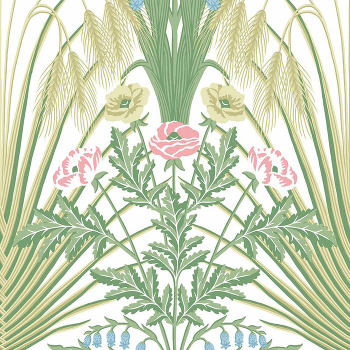 Cole & Son Bluebell Spring Green/Crm Wallpaper 115/3008.CS.0