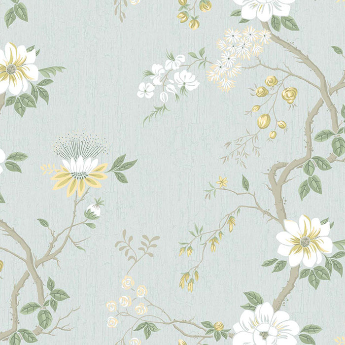 Cole & Son Camellia Lemon/Sage/Prm Blu Wallpaper 115/8025.CS.0