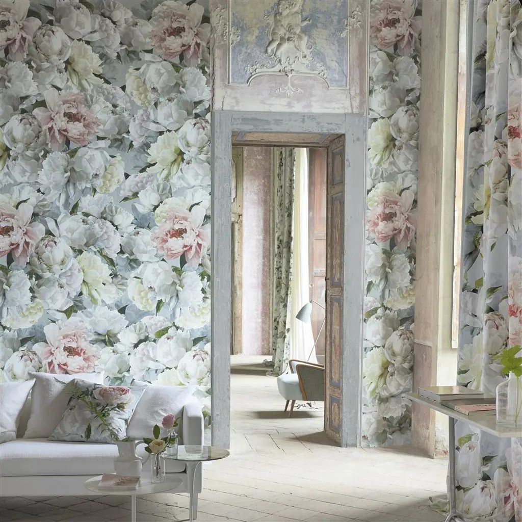 Designers Guild Peonia Grande Zinc Wallpaper PDG1102/01