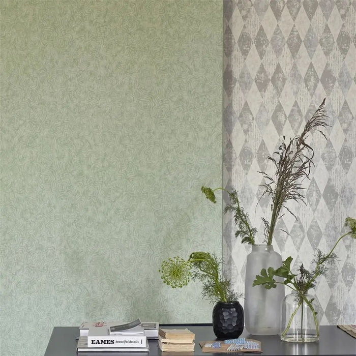 Designers Guild Arlecchino Concrete Wallpaper PDG1090/04