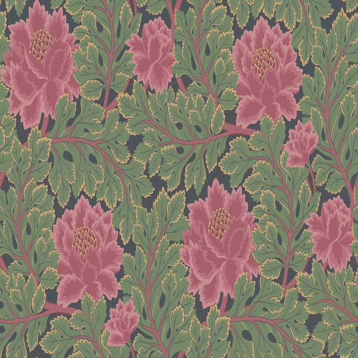 Cole & Son Aurora Rose/Forest/Char Wallpaper 116/1002.CS.0