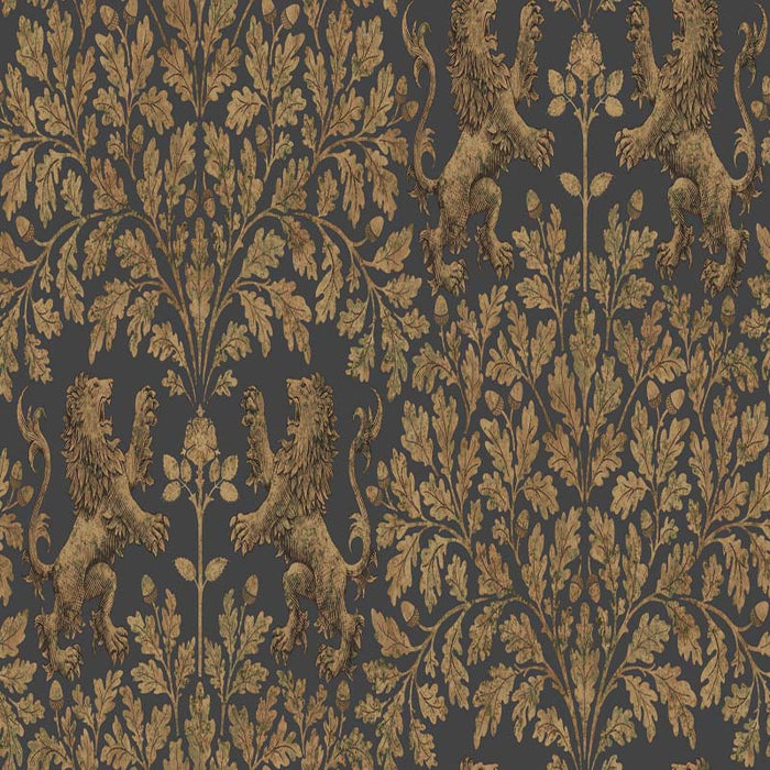 Cole & Son Boscobel Oak Ant Gold/Blk Wallpaper 116/10036.CS.0