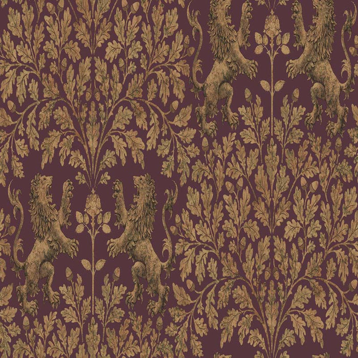 Cole & Son Boscobel Oak Gold/Claret Wallpaper 116/10038.CS.0