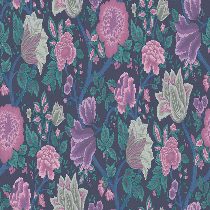 Cole & Son Midsummer Bloom Mulb/Teal Wallpaper 116/4015.CS.0