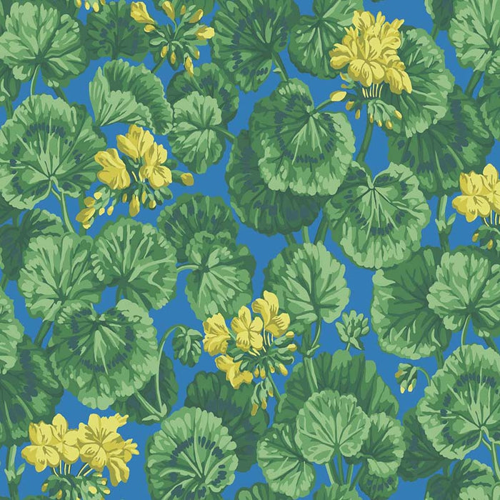 Cole & Son Geranium Lemon/Forest Green/Electric Blue Wallpaper 117/11032.CS.0