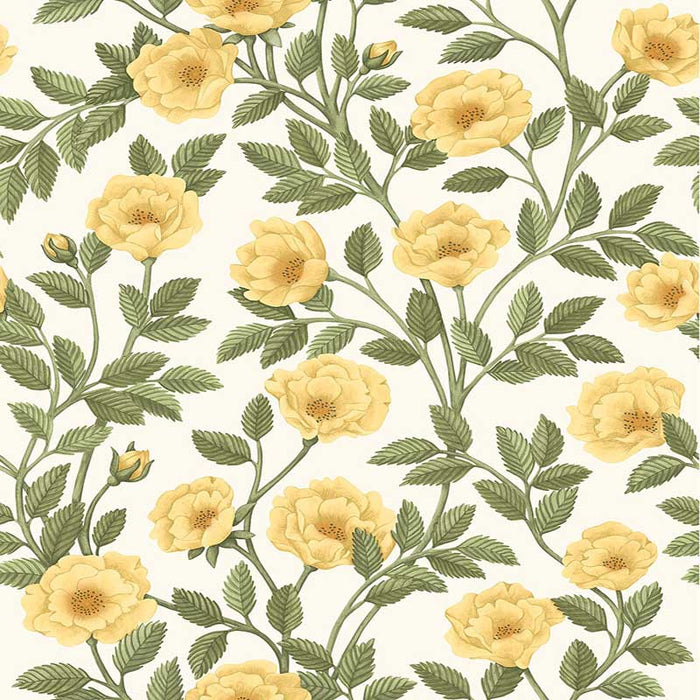 Cole & Son Hampton Roses Mrg&Ogrn/Wh Wallpaper 118/7015.CS.0