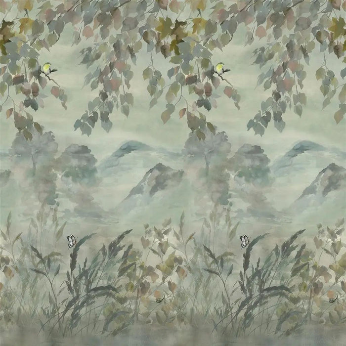 Designers Guild Miyako Scene 1 Dove Wallpaper PDG1111/01