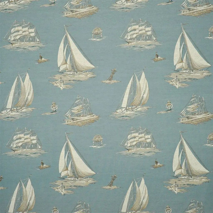 Ralph Lauren Down Easter Boats Mist Fabric FRL5111/02