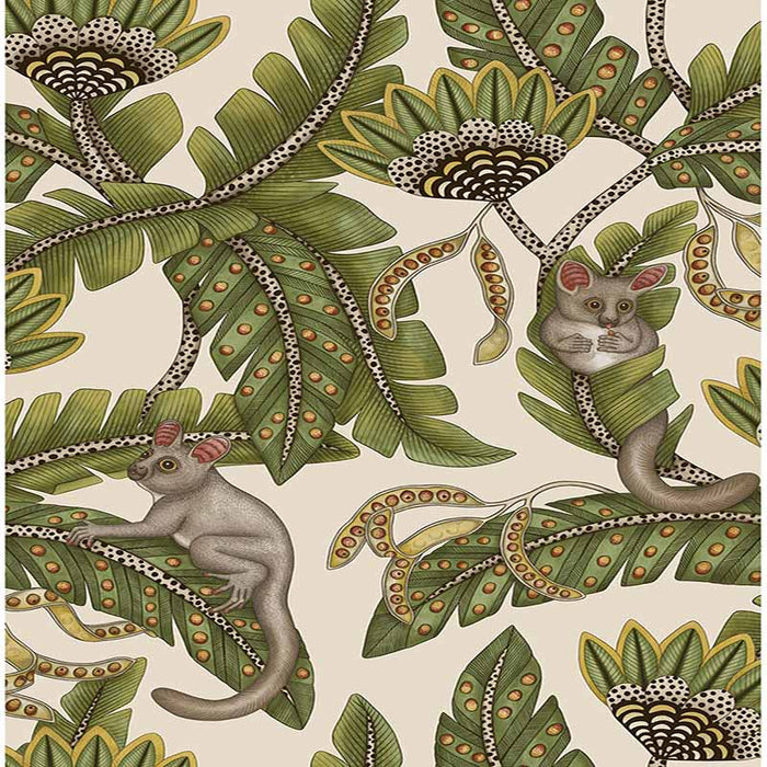 Cole & Son Bush Baby Sprgrn&Mrgld/Stn Wallpaper 119/7032.CS.0