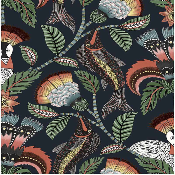 Cole & Son Nene Tangerine Ink Wallpaper 119/8037.CS.0