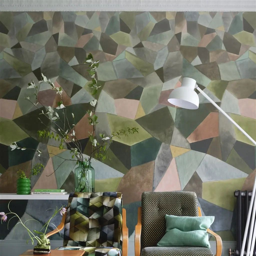 Designers Guild Geo Moderne Jade Wallpaper PDG1110/01