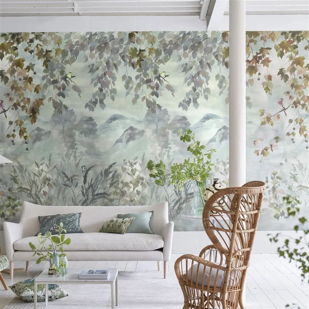 Designers Guild Miyako Scene 1 Dove Wallpaper PDG1111/01