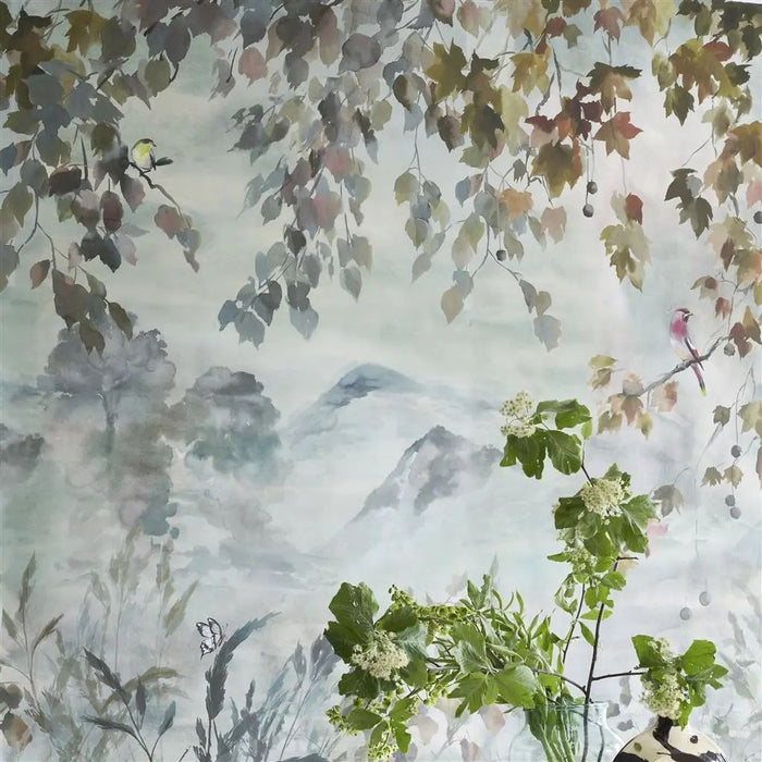 Designers Guild Miyako Scene 2 Dove Wallpaper PDG1112/01