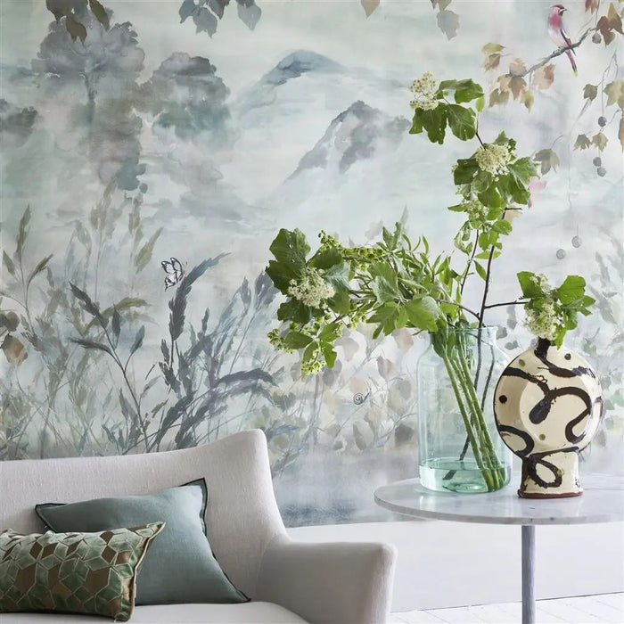 Designers Guild Miyako Scene 2 Dove Wallpaper PDG1112/01