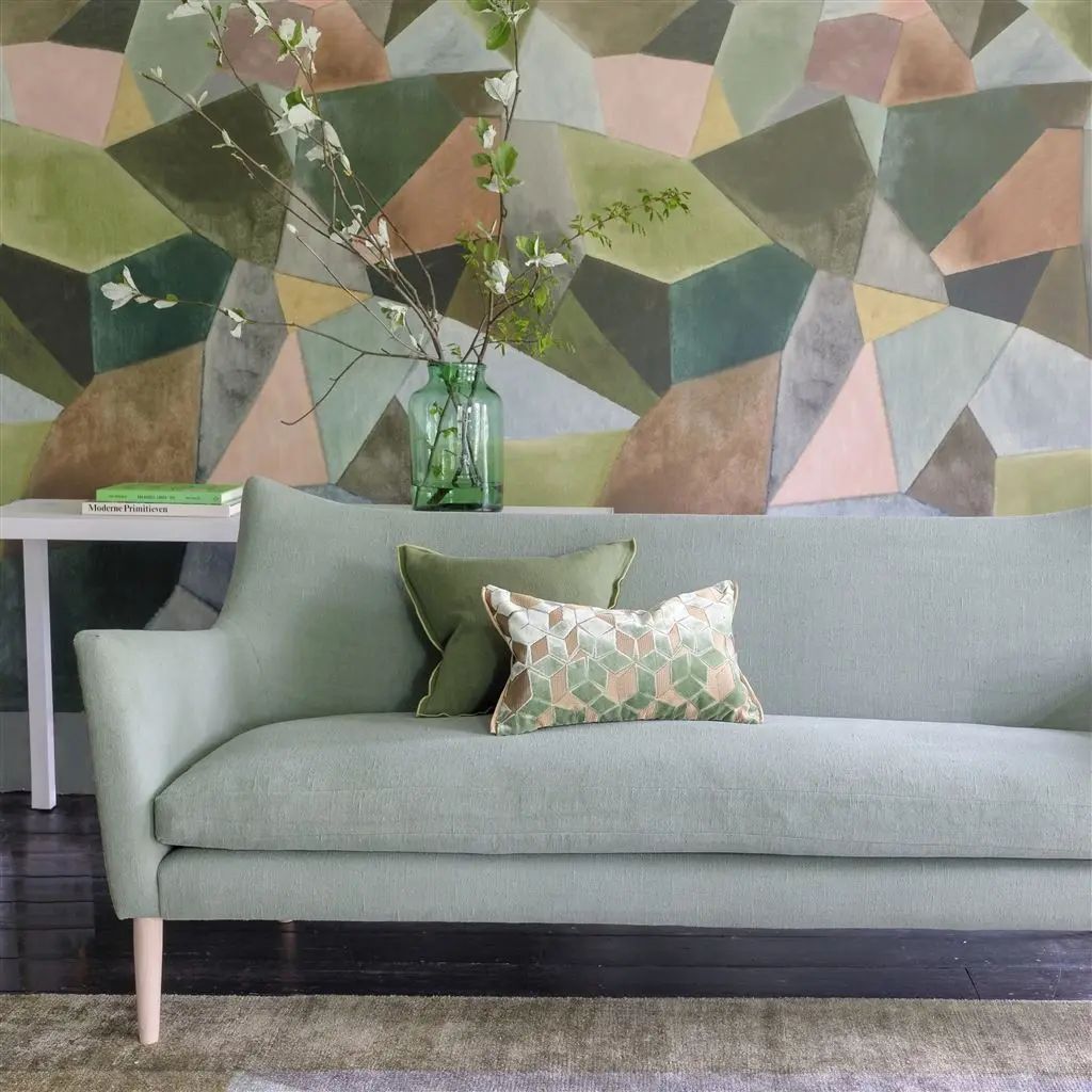 Designers Guild Geo Moderne Jade Wallpaper PDG1110/01