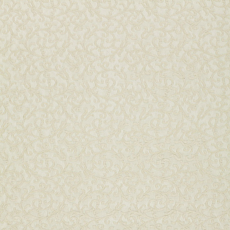 Schumacher Madras Vine Ecru Fabric 12131