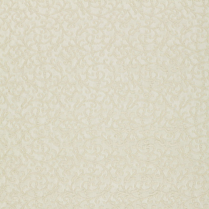 Schumacher Madras Vine Ecru Fabric 12131