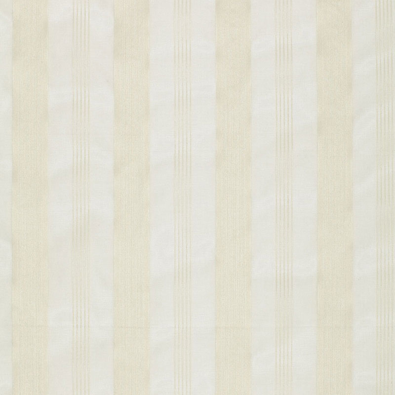 Schumacher Chantal Striped Sheer Ivory Fabric 12420