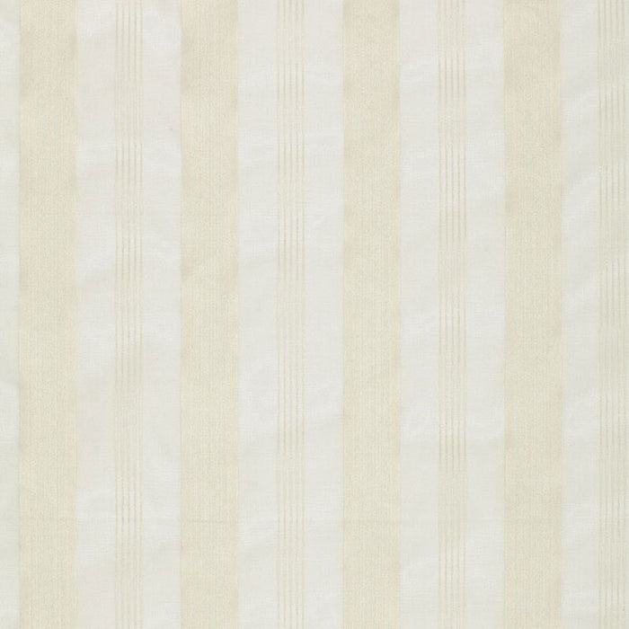 Schumacher Chantal Striped Sheer Ivory Fabric 12420