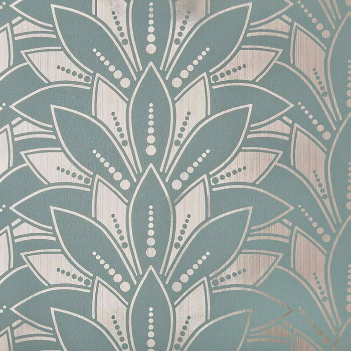 Maxwell Astoria Foil Neo Mint Wallpaper 139FOIL05