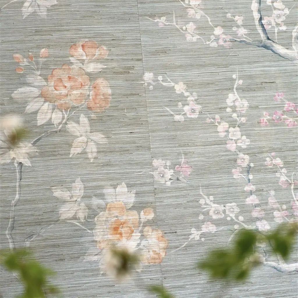 Designers Guild Manohari Grasscloth Blossom Wallpaper PDG1145/01