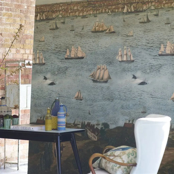 John Derian Seaport Ocean Wallpaper PJD6009/01