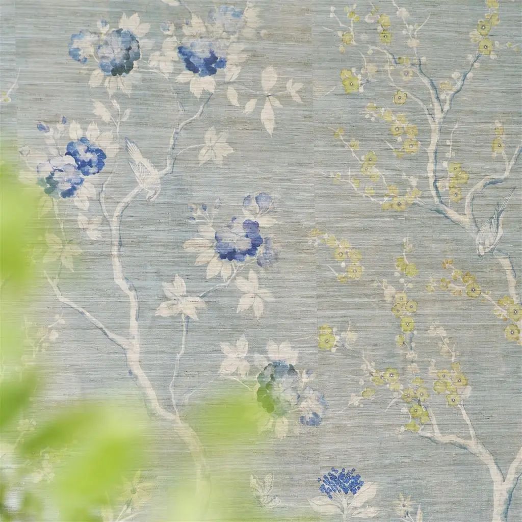 Designers Guild Manohari Grasscloth Delft Wallpaper PDG1145/02