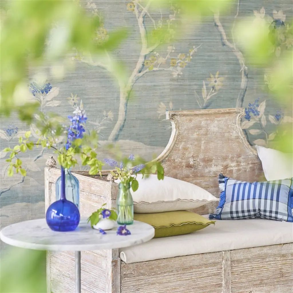 Designers Guild Manohari Grasscloth Delft Wallpaper PDG1145/02