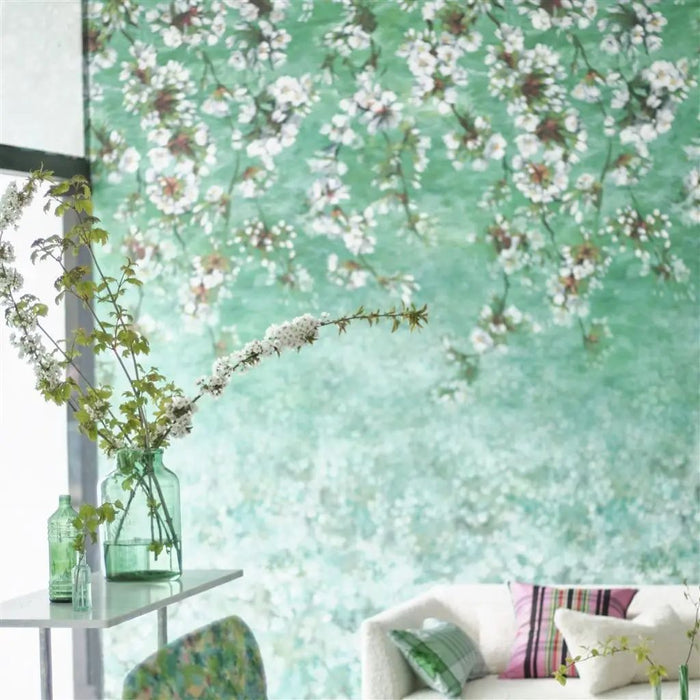 Designers Guild Assam Blossom Emerald Wallpaper PDG1133/03