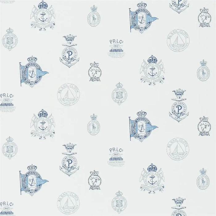 Ralph Lauren Rowthorne Crest Navy Wallpaper PRL032/05