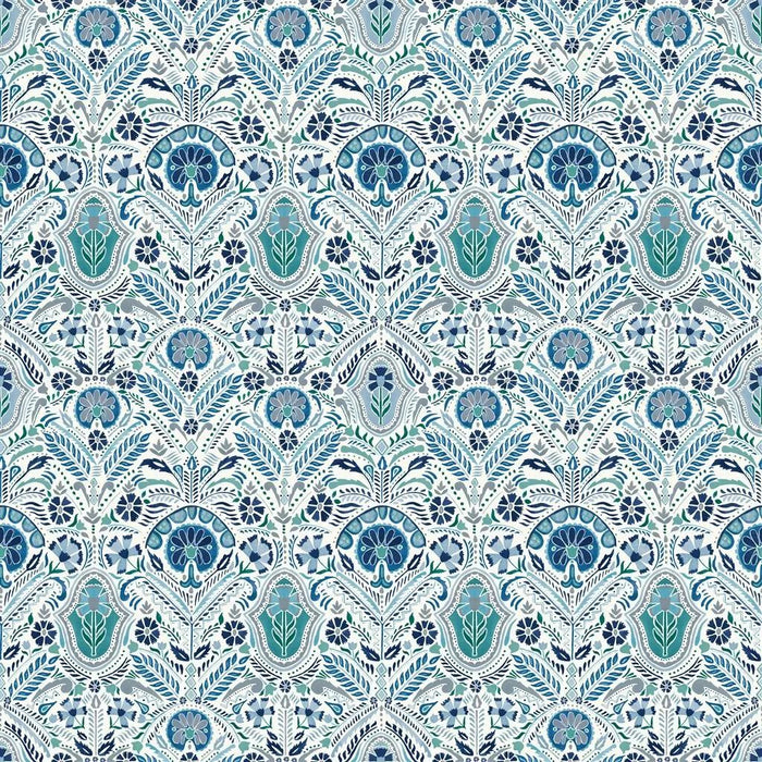 William Yeoward Lustleigh Peacock Fabric FWY8077/02