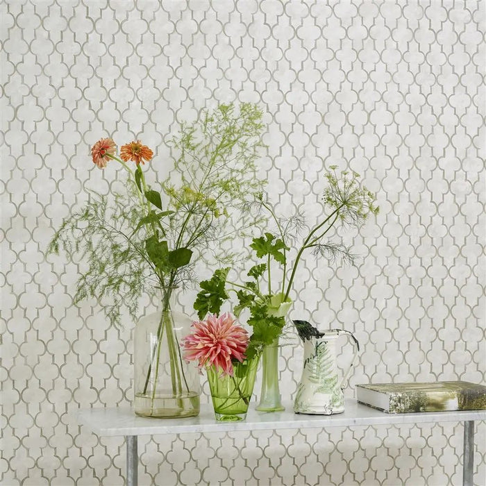 Designers Guild Pergola Trellis Stone Wallpaper PDG1151/03