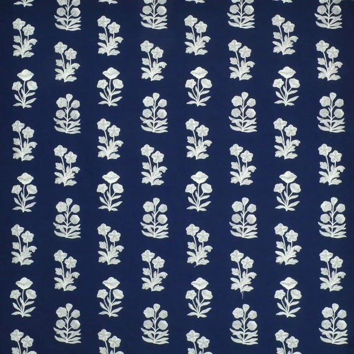 Ralph Lauren Blue Grotto Embroidery Royal Blue Fabric FRL5190/01