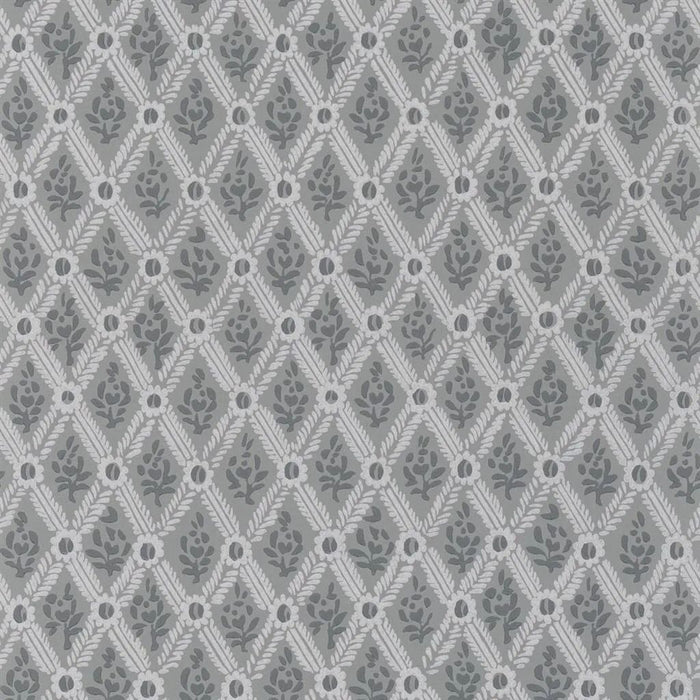 English Heritage St John Street Trellis Slate Wallpaper PEH0003/08