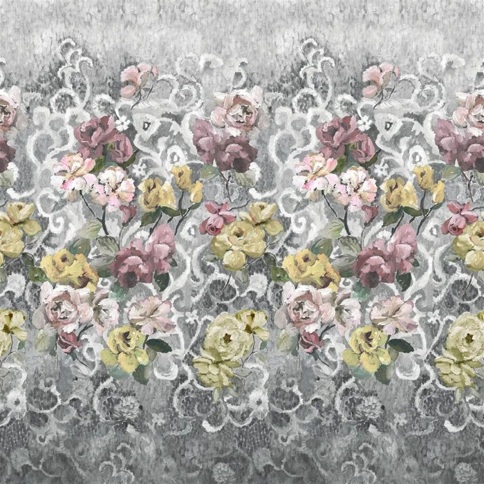 Designers Guild Tapestry Flower Platinum Wallpaper PDG1153/04