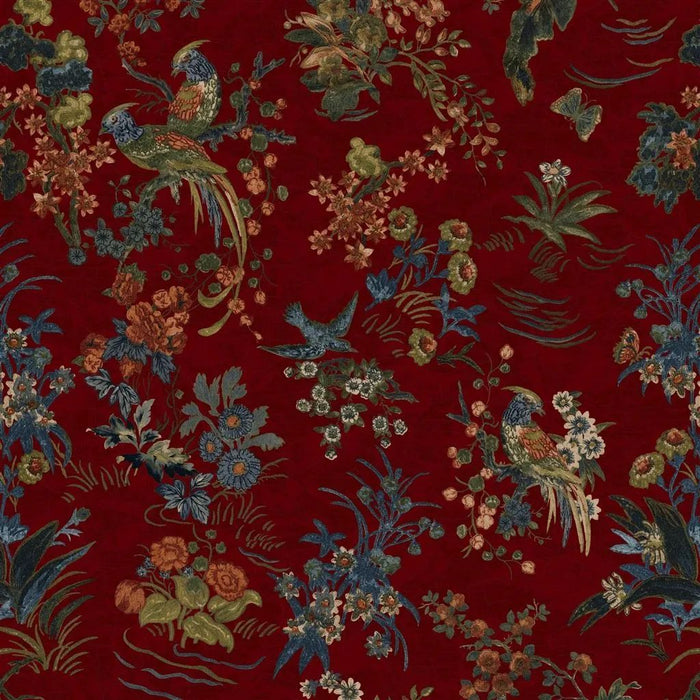 Ralph Lauren Campbell Floral Lacquer Red Fabric FRL5157/01