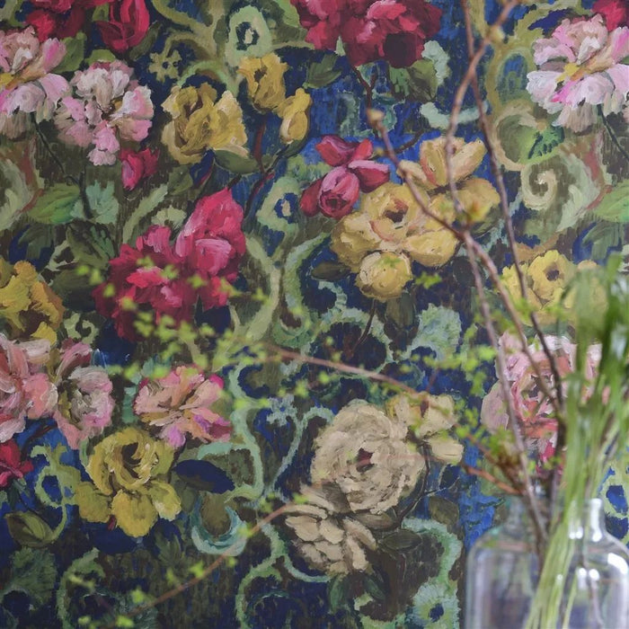 Designers Guild Tapestry Flower Vintage Green Wallpaper PDG1153/01