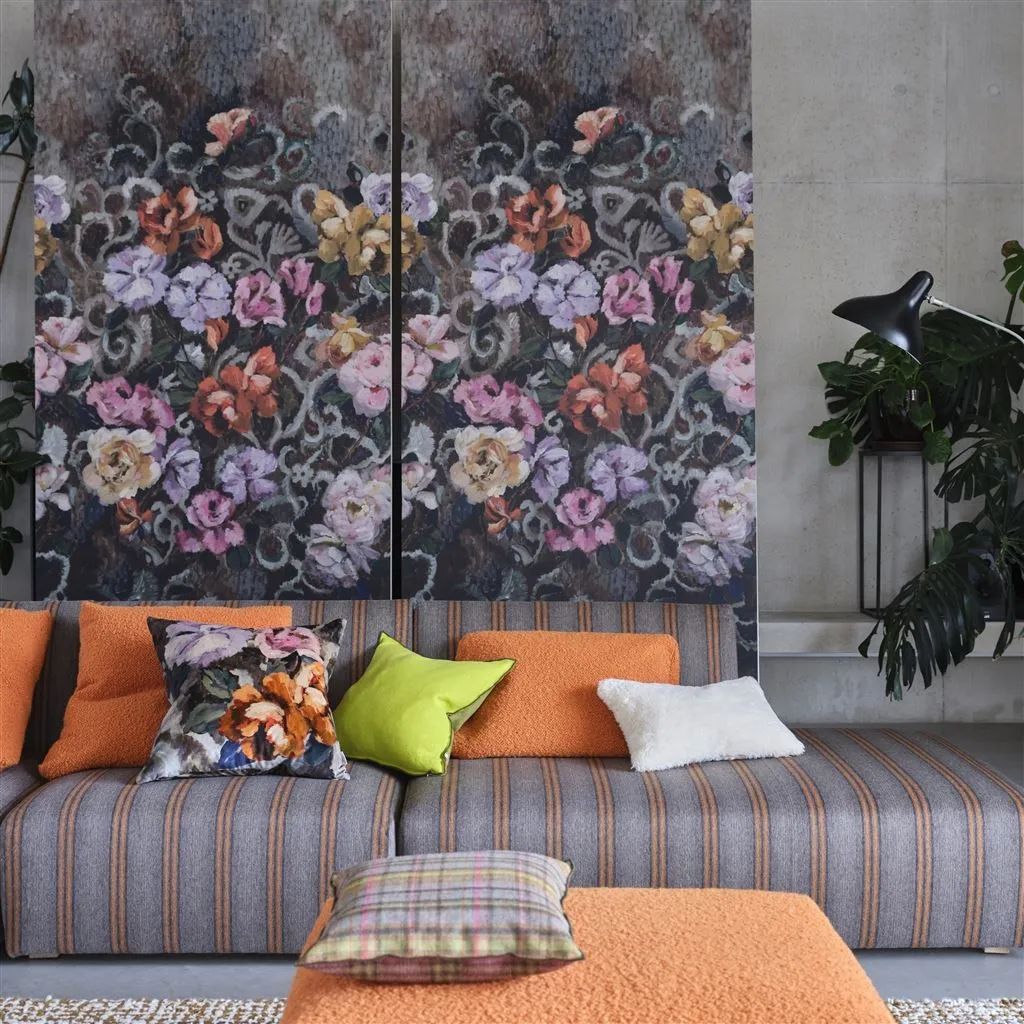 Designers Guild Tapestry Flower Damson Wallpaper PDG1153/02