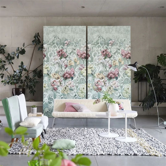 Designers Guild Tapestry Flower Eau de Nil Wallpaper PDG1153/03