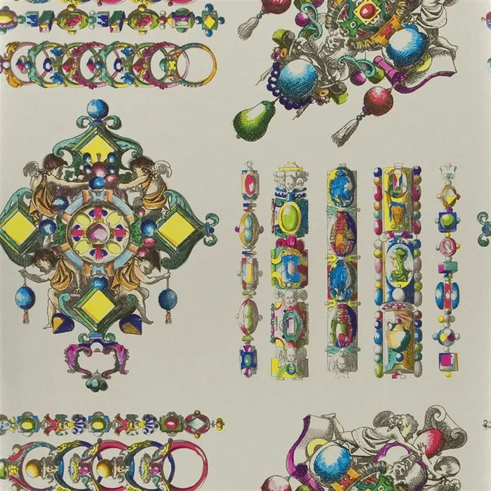 Christian Lacroix La Main Au Collet Zinc Wallpaper PCL020/08