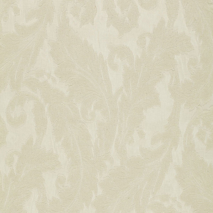 Schumacher Madras Arabesque Ecru Fabric Sample 16671