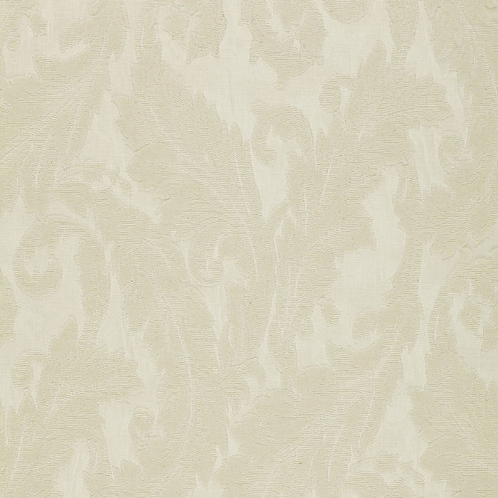 Schumacher Madras Arabesque Ecru Fabric 16671