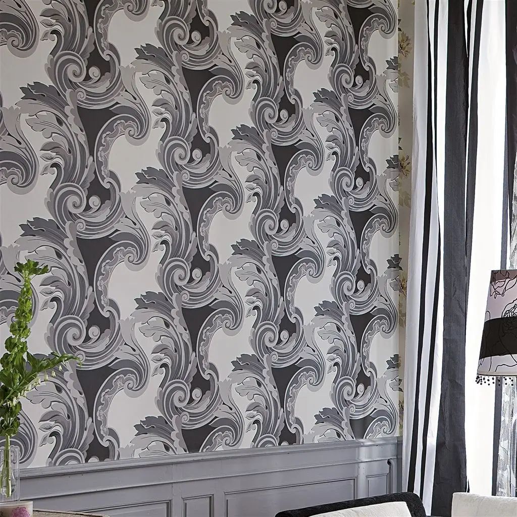 Designers Guild Euderlin Graphite Wallpaper P526/02